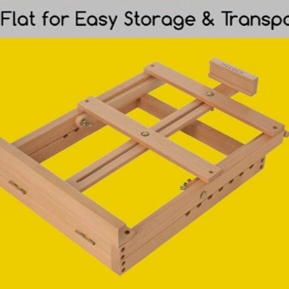 EASEL * HEAVY DUTY TABLETOP EASEL H-FRAME WOOD *NEW! - Picture 3 of 7